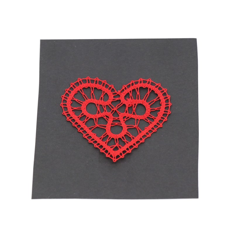 Lace red heart