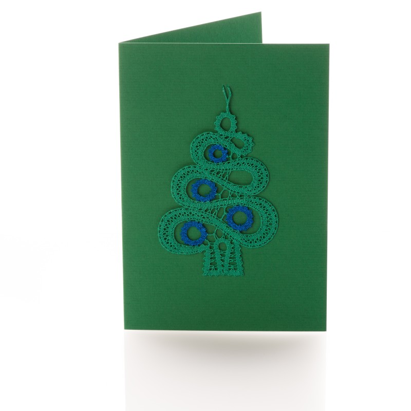 Greeting card christmas tree