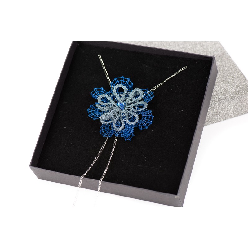 Klekljana ogrlica DVOJNA ROŽA