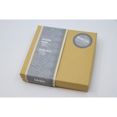 Klekljan SRČEK v darilni embalaži - rdeč