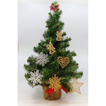 Snežinka v obroču srebrna