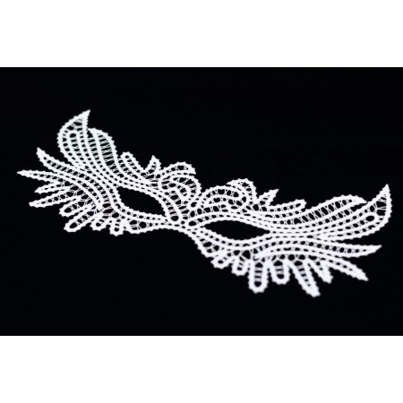 Pustna maska 2 bele barve