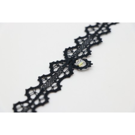 Ogrlica klekljana CHOKER - ozek