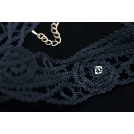 Ogrlica klekljana CHOKER - širok