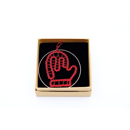 Čipka v obroču - rokavica