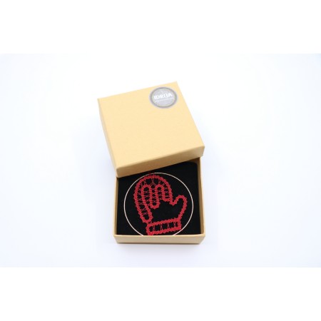 Čipka v obroču - rokavica