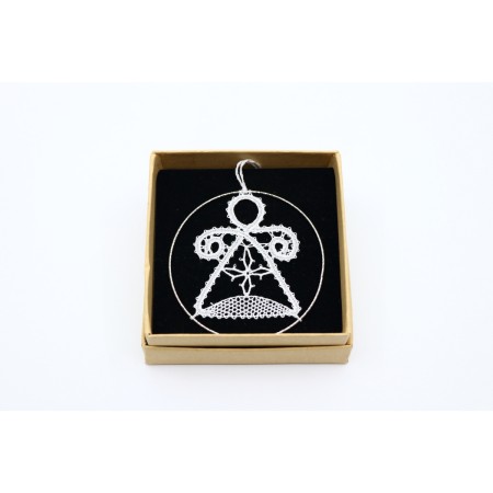 Čipka v obroču - angelček