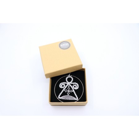 Čipka v obroču - angelček