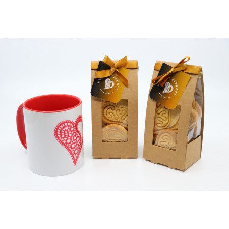 Medeni piškoti srček