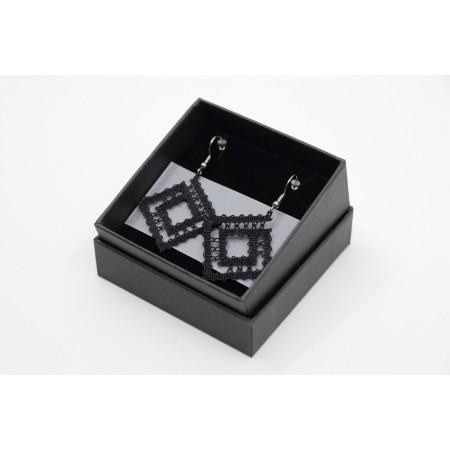 Klekljani uhani kvadrat