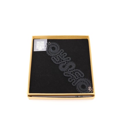 Zapestnica klekljana EMILIJA - črna