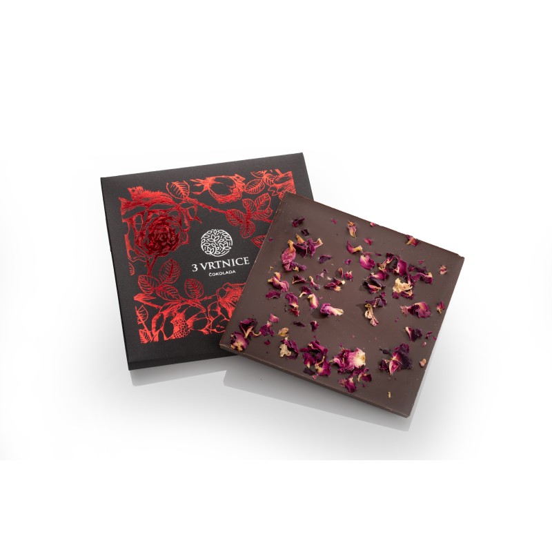 3 roses – dark chocolate