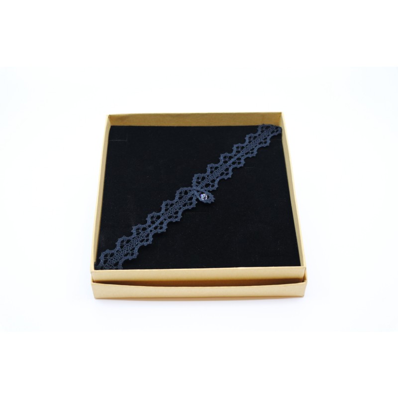 Ogrlica klekljana CHOKER - ozek