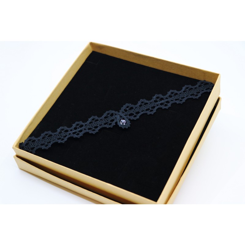 Ogrlica klekljana CHOKER - ozek