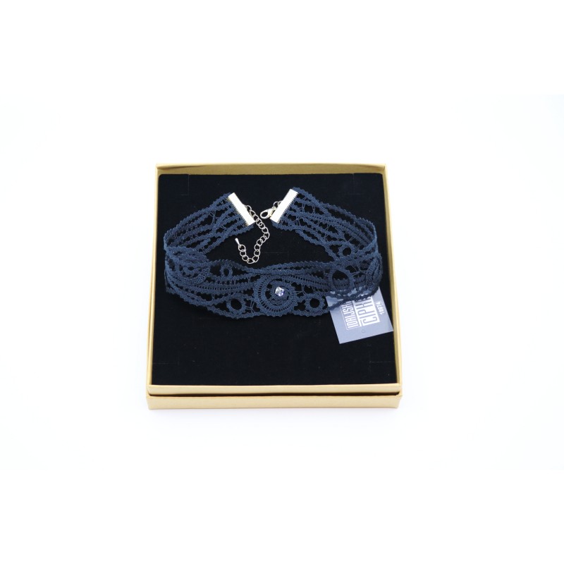 Ogrlica klekljana CHOKER - širok