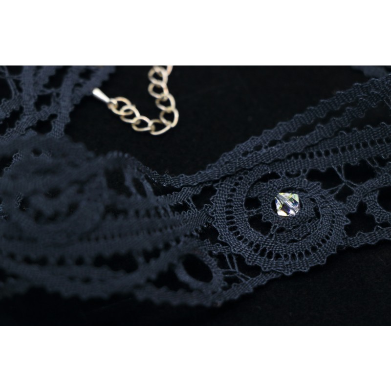 Ogrlica klekljana CHOKER - širok