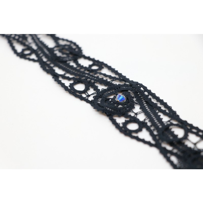 Ogrlica klekljana CHOKER - širok