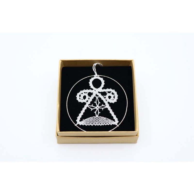 Čipka v obroču - angelček