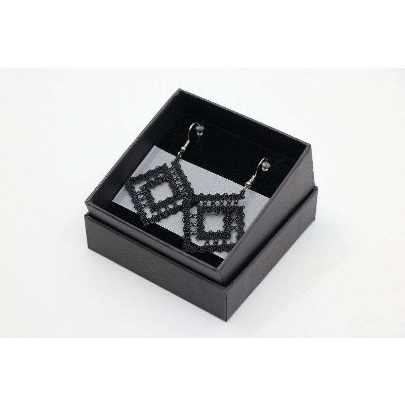 Klekljani uhani kvadrat