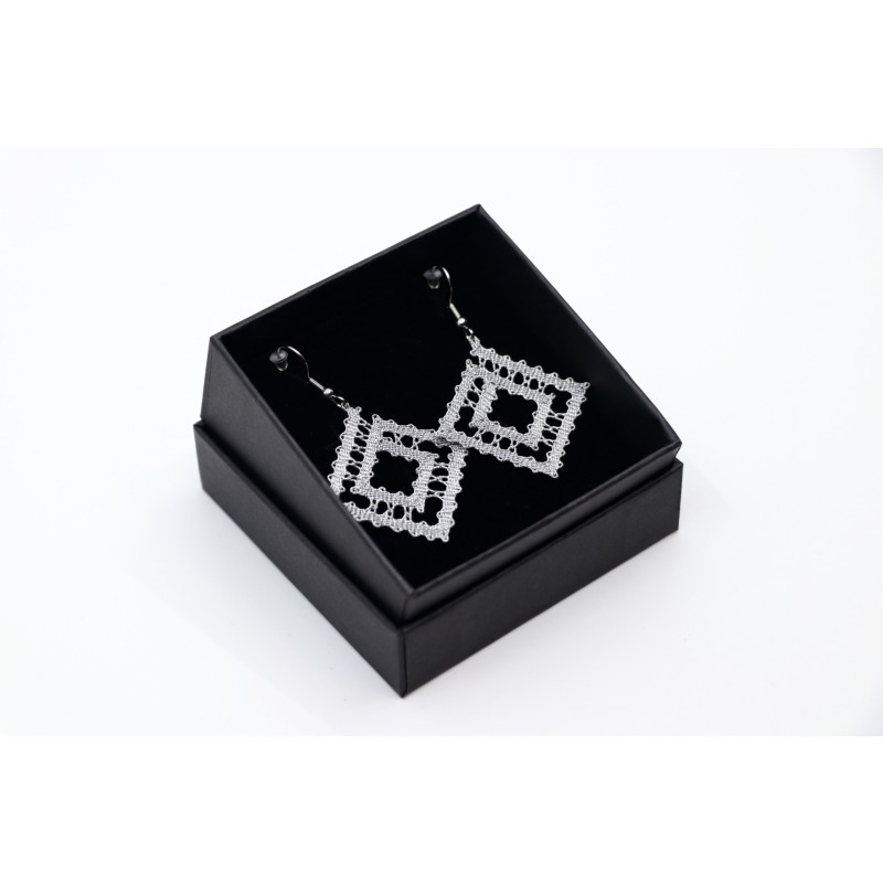 Klekljani uhani kvadrat