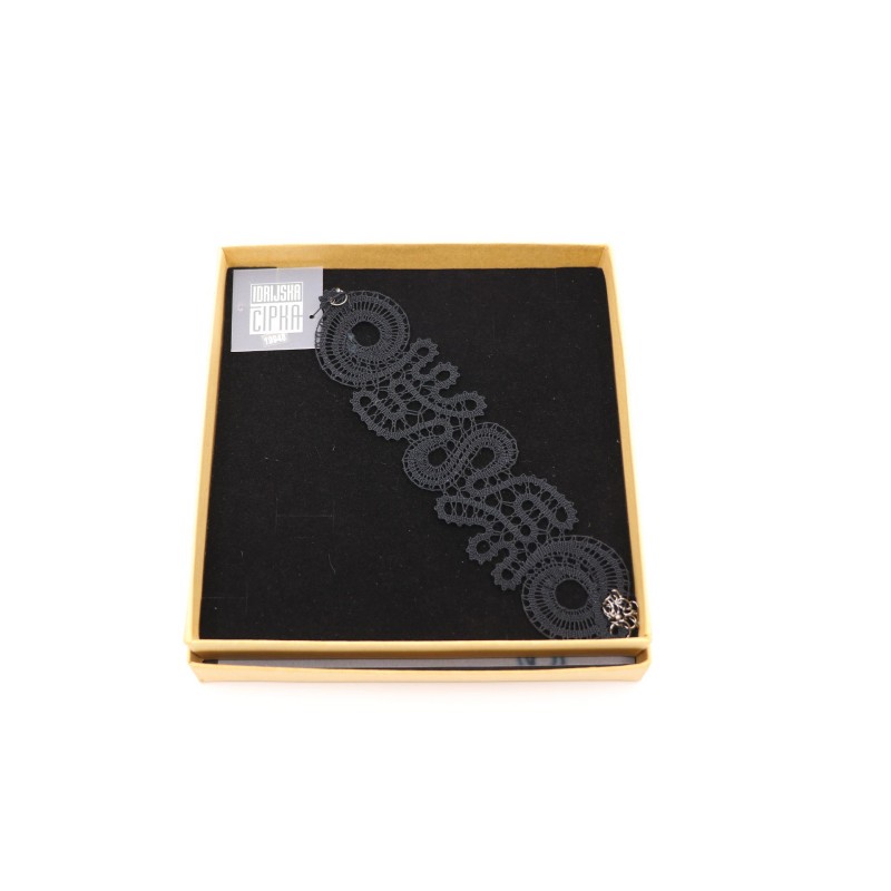 Zapestnica klekljana EMILIJA - črna