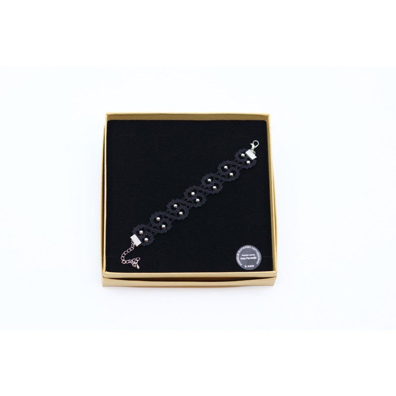 Klekljana zapestnica črna