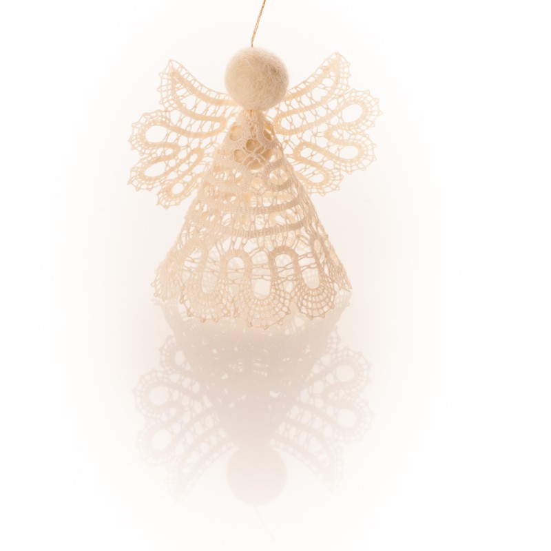 Bobbin lace angel 3D