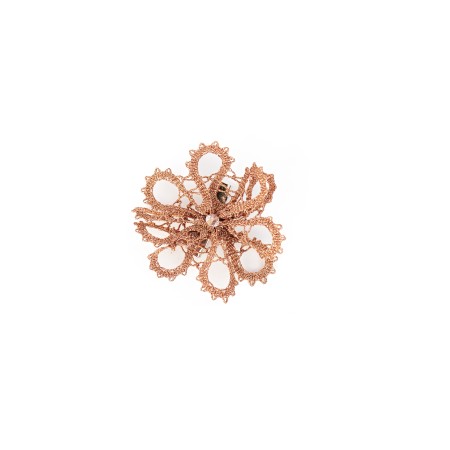 Bobbin lace brooch a flower