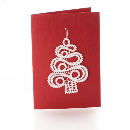 Greeting card christmas tree