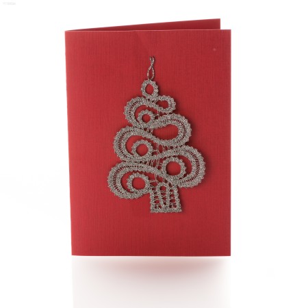 Greeting card christmas tree