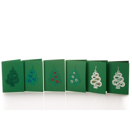 Greeting card christmas tree