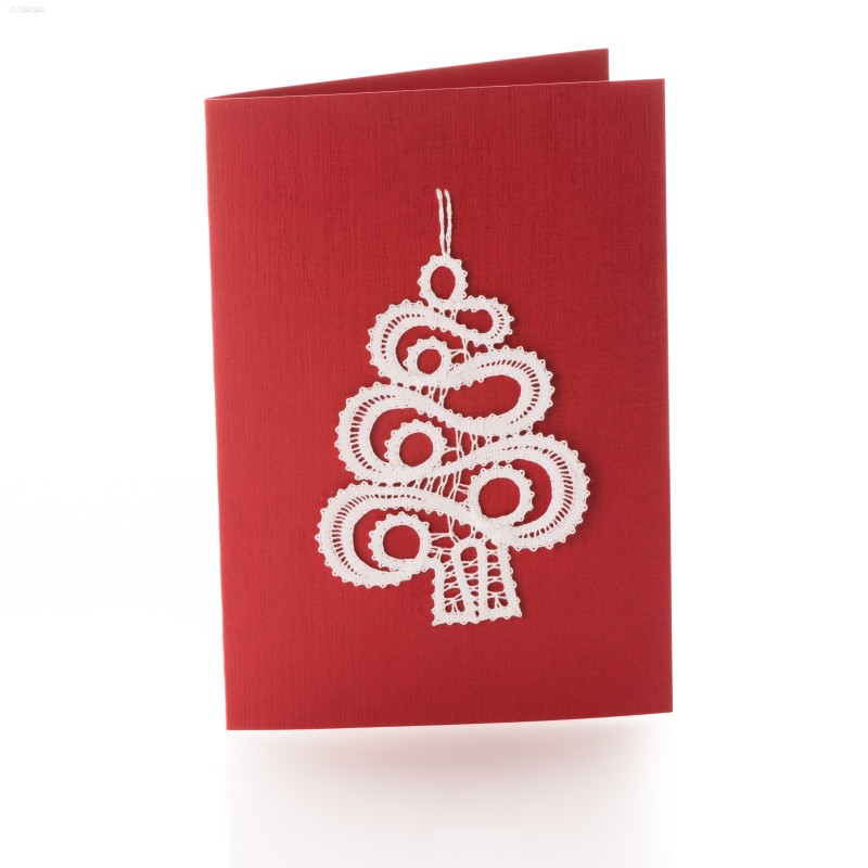 Greeting card christmas tree