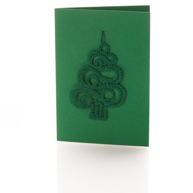 Greeting card christmas tree