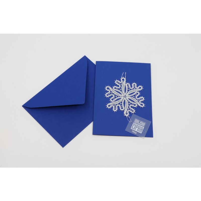 Greeting card snowflak