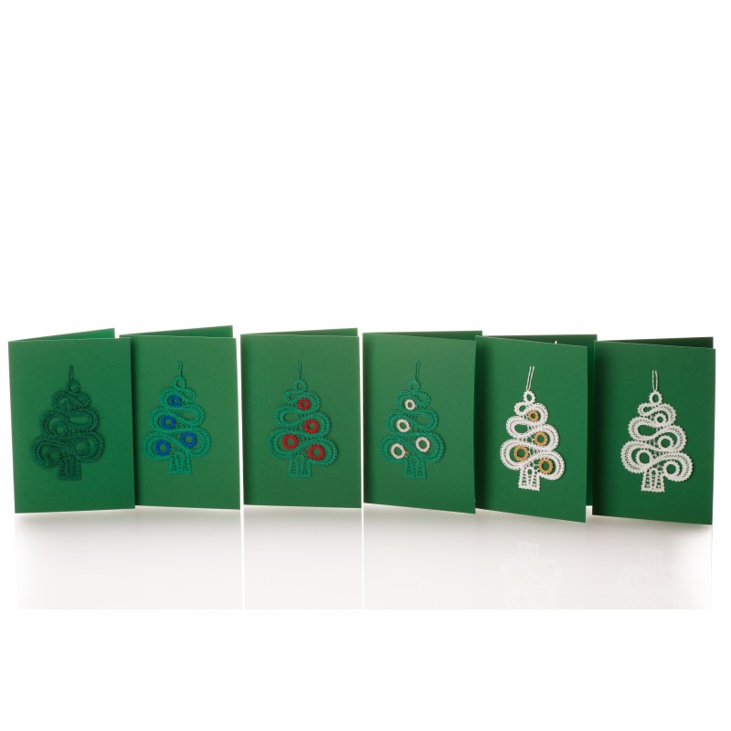 Greeting card christmas tree