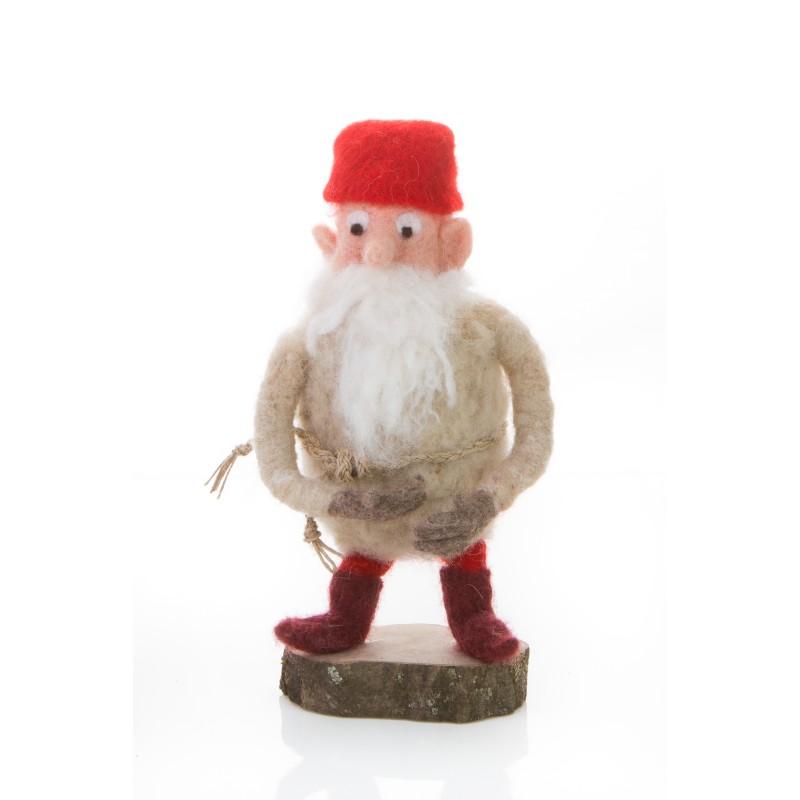 A felted wool figure - Mine elf Perkmandlc