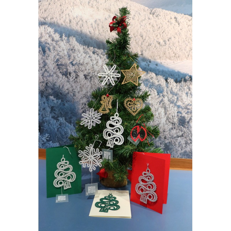 Greeting card christmas tree