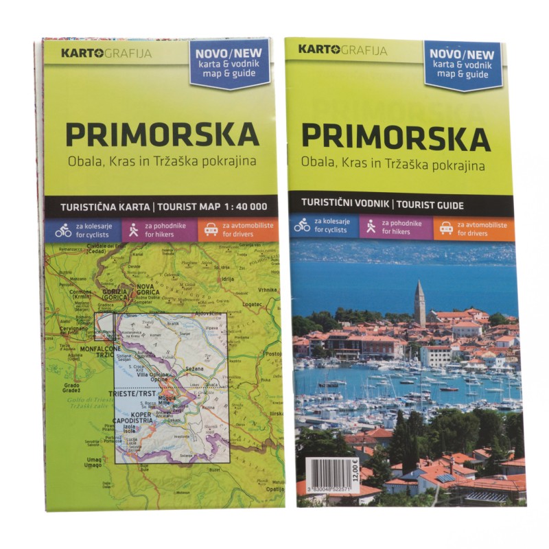 Turistična izletniška karta / zemljevid Primorska